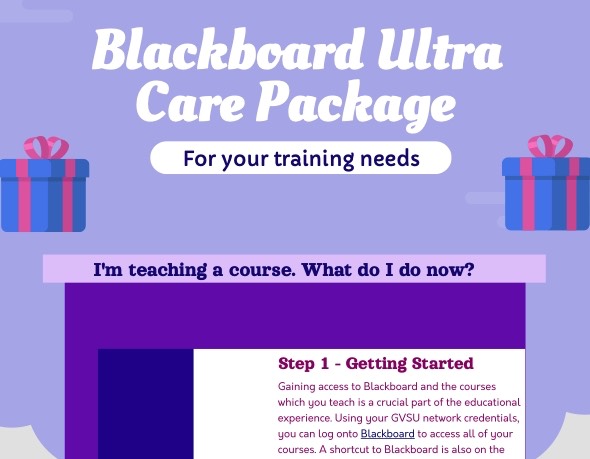 Click to open the Blackboard Ultra Care Package